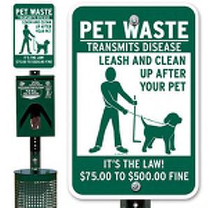 Pets: Pet Waste Station Dog owners are more likely to pick up after their pets, saving your maintenance team time for other tasks; Pet waste laws and