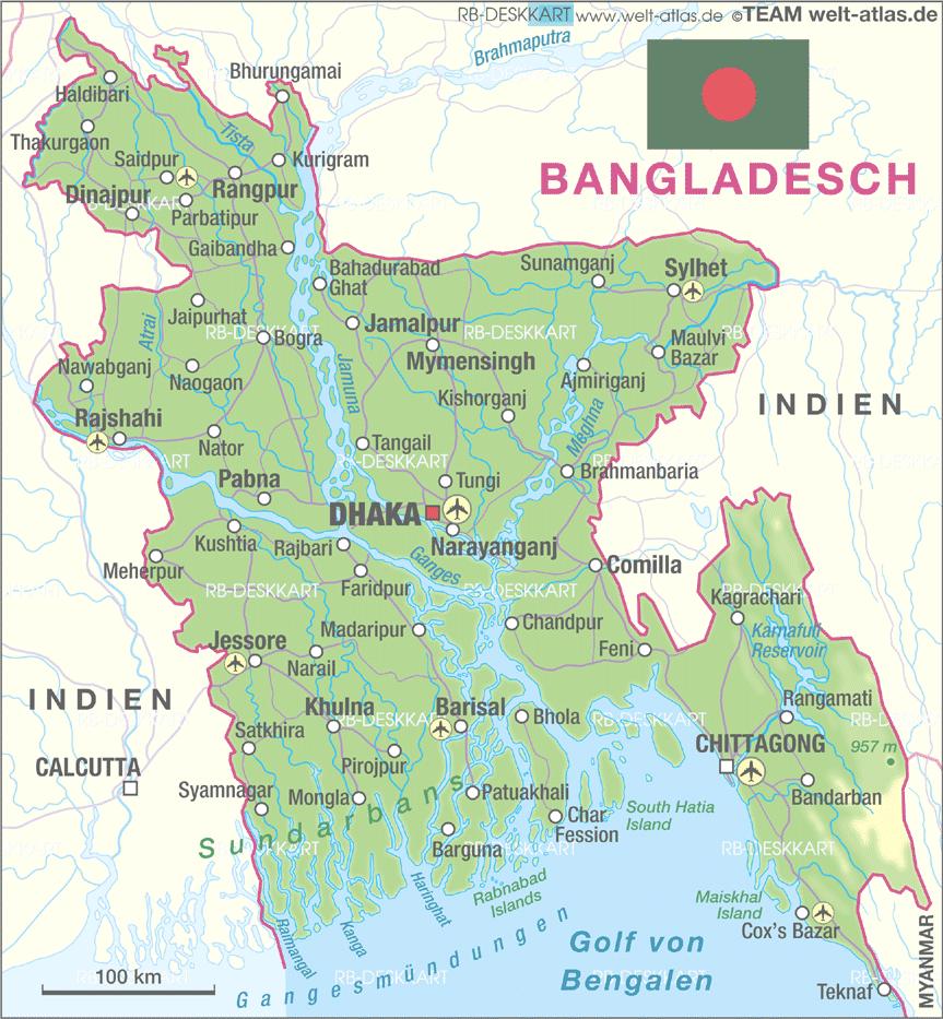 Bangladesh at a glance Location : In south Asia bordering with India and Myanmar Long porous border with India with