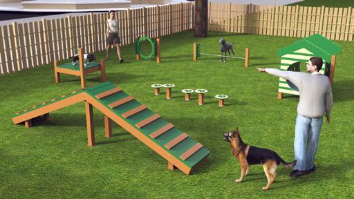 (BARK-421) Recycled Crawl Tunnel with Dog House (BARK-423) Recycled Dog Jump