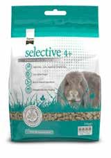 Supreme Selective has a fibre cotet of 25%, closely reflectig the fibre cotet of rabbits mai atural diet, grass. I additio it has o added sugar.
