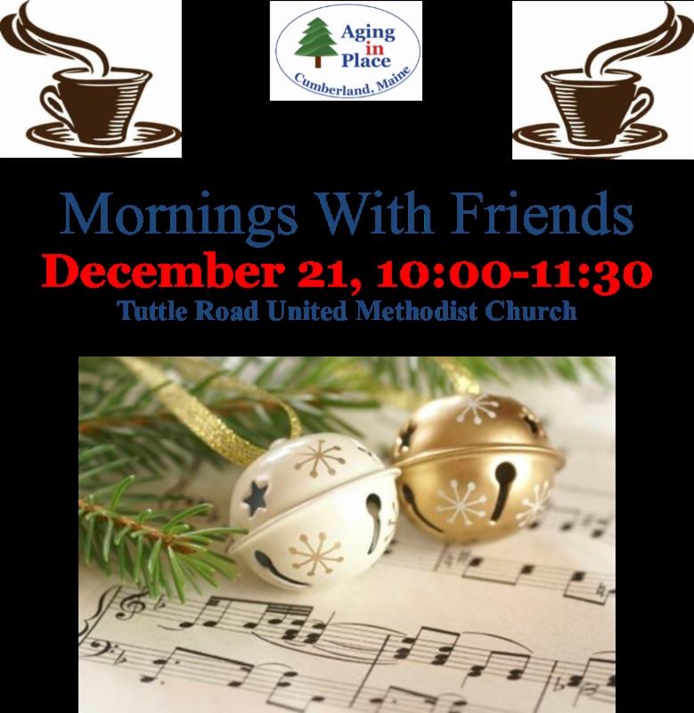 Come join us for a morning with friends! Take a break from the holiday hustle and bustle.