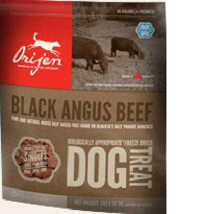 Orijen Dog Orijen Freeze-Dried Dog Treats Freeze-Dried - Black Angus Beef Bursting with flavour and goodness, our Black Angus Beef is raised free-range, under the blue skies of local ranches and