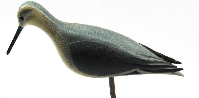 00 75 Shorebird carving by Moeller Raised Wing