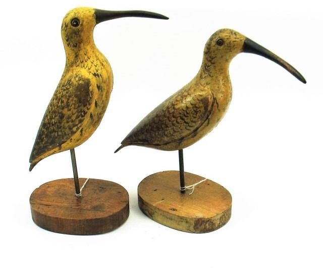 00 78 Lot of 2 Curlew Carvings Lot of 2 Curlew