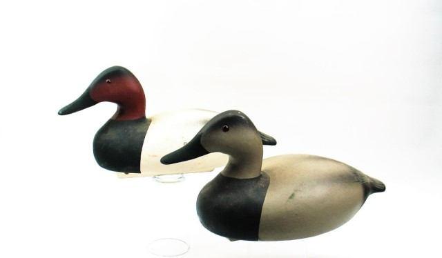 Page: 3 12a Pair of Canvasback Decoys attr to Wildfowler.