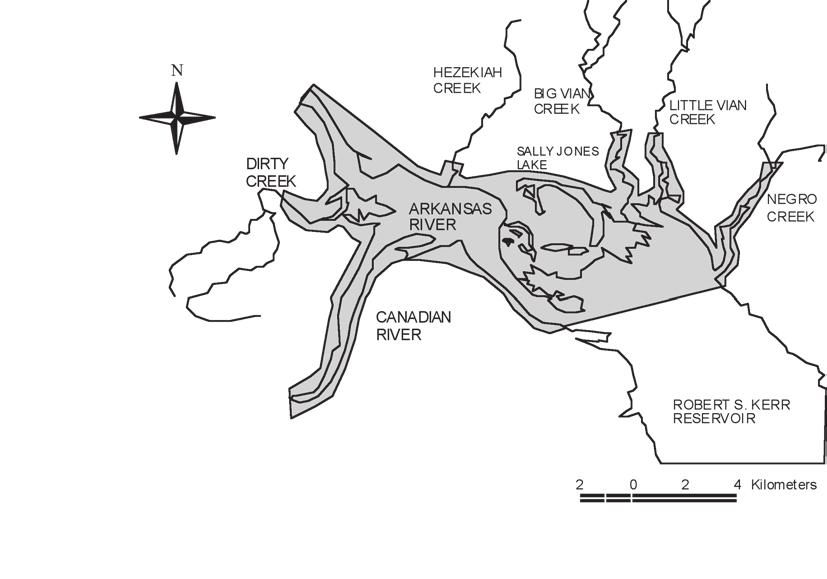 2 j. d. riedle and j. c. hackler Figure 1. Location of Sequoyah National Wildlife Refuge. Shaded area denotes refuge boundary. Robert S.
