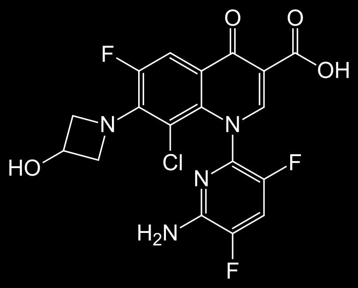 Delafloxacin a novel anionic fluoroquinolone 7 8 1 Enhanced antimicrobial activity against both gram-positives,