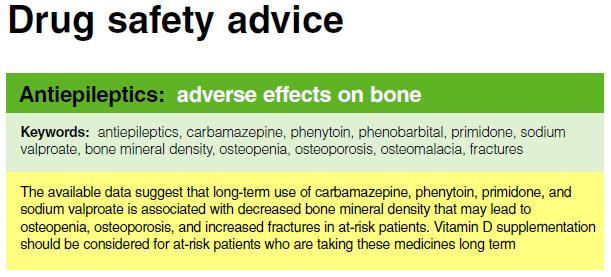 MHRA Carbamazepine advice, 2009 Serum