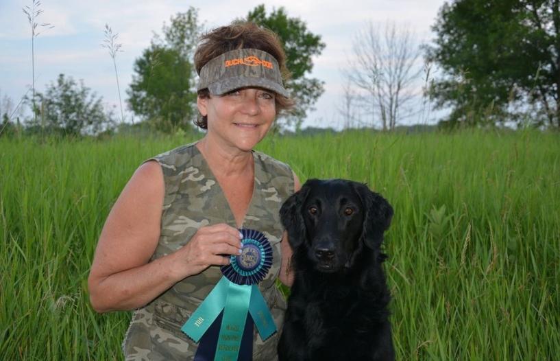She is now HR Kirstryl Ona Journey North, CD JH WC CGC Happy training! From Beverly Kozlowski: Blaze just got his Beginning Novice Title this weekend.