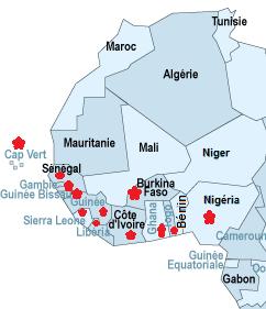 Communauté économique des États de l Afrique de l Ouest (CÉDÉAO) Laboratoire central vétérinaire (LCV) Mali Laboratoire National d élevage et recherche vétérinaire (LNERV) Senegal Laboratoire