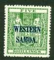 SG 171 Samoa 1932. 2/6 deep brown. Fine lightly mounted mint CAT 16. 10 587. SG 171 Samoa 1932.