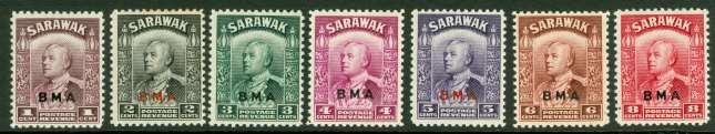 594. SG 126/45 Sarawak 1945 BMA 1c-$10