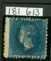 6d dull blue without surcharge WMK crown CC, perf 12½. Fine used CAT 120. RPS cert. 65 617.