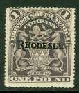 538. No Lot 539. SG 110 Rhodesia 1909. 5/- orange.
