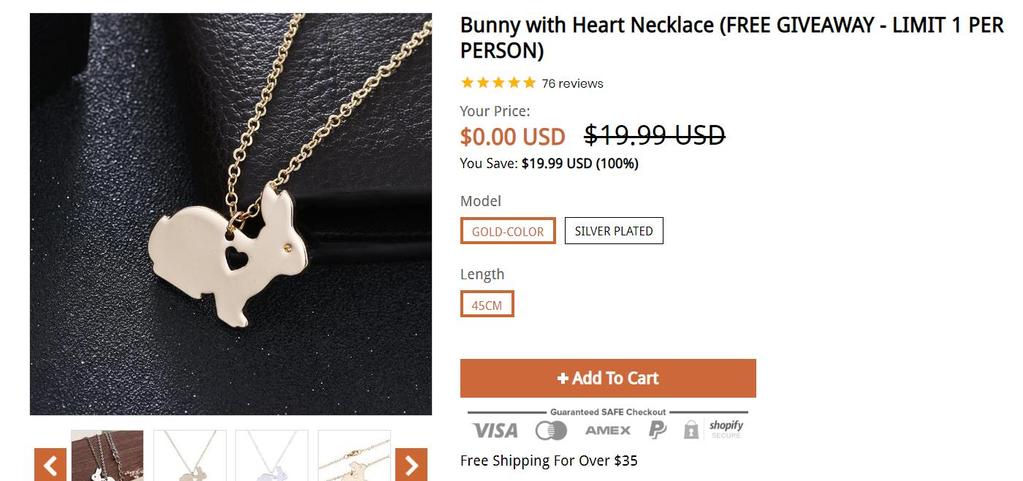 Rabbit Deal of the Week: GET YOUR FREE CHRISTMAS BUNNY (Exclusive get a FREE Bunny with Heart Necklace Limit 1 Per Person)