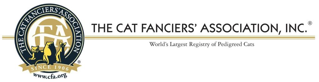 The Cat Fanciers Association, Inc. 2018 BREED COUNCIL POLL TURKISH ANGORA 1.