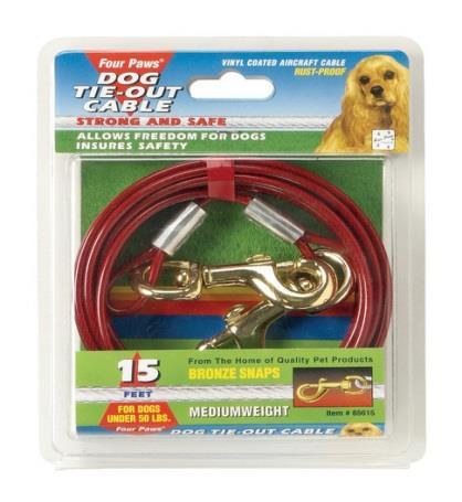 15' Med Weight Cable, Red 385620