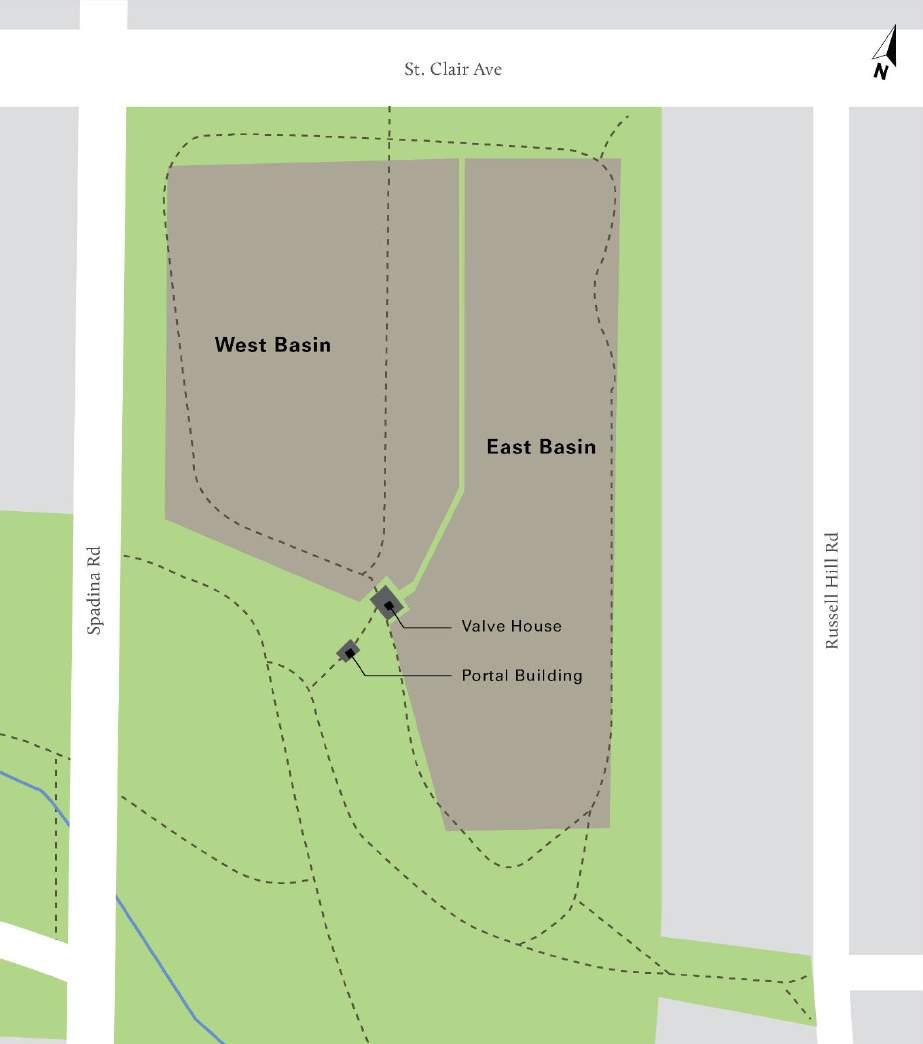 Spring 2017 to Fall 2019 West basin closed for construction Dogs off-leash area, six tennis courts and playground remained open West and east basins both closed for