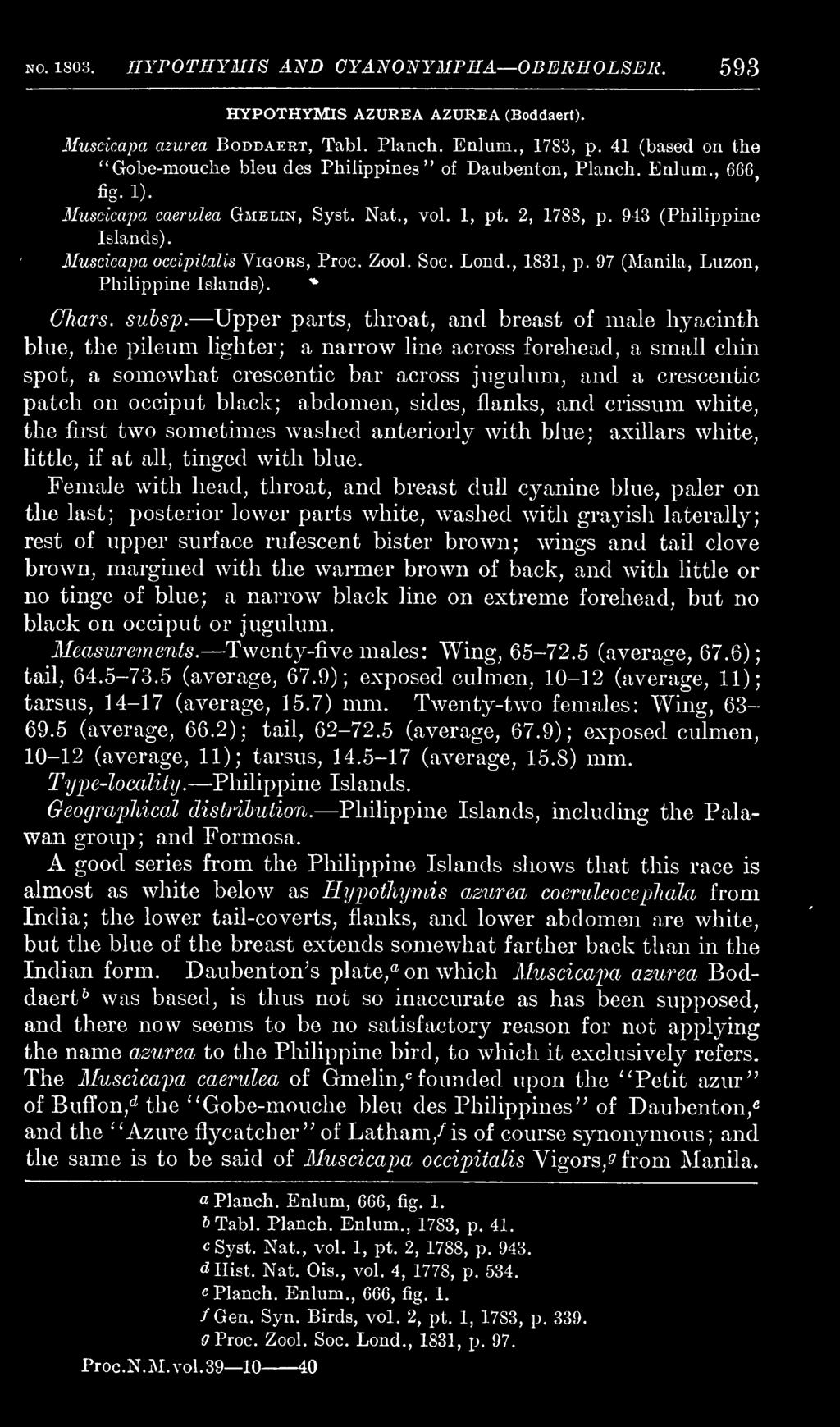 Muscicapa occipitalis Vigors, Proc. Zool. Soc. Lond., 1831, p. 97 (Manila, Luzon, Philippine Islands). * Chars, suhsp.