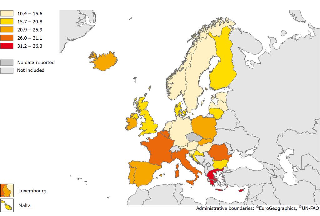 SURVEILLANCE REPORT Annual epidemiological report for 2016 Antimicrobial consumption All EU Member States, except the Czech Republic, and two EEA countries (Iceland and Norway) reported antimicrobial