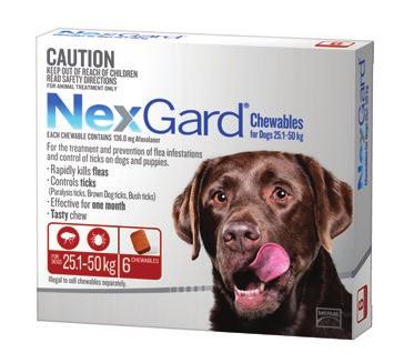 NEW For more product information, contact Merial Customer Solutions on 18 88 691 See NEXGARD product label for full claim details References 1. Merial data on file: PR&D 23431 2.