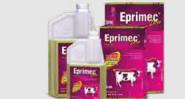 Eprimec Zero Pour On has no withdrawal period in milk and meat.