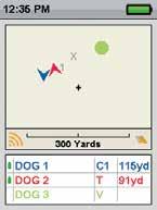 TRACK YOUR DOG The DOG TRACKING screen allows you to view your location and track the location of your dog(s).