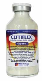 Like other cephalosporins, ceftiofur is bactericidal in vitro, resulting from inhibition of cell wall synthesis.