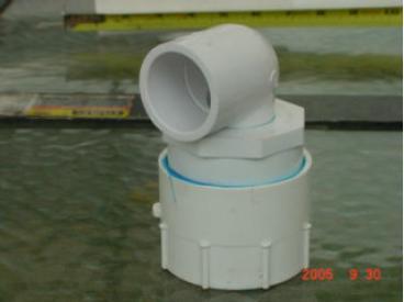 Take a 19 long PVC piece of 1 thin wall pipe, 1 PVC tee, two 8-1/2 long 1 thin wall PVC pipe, and