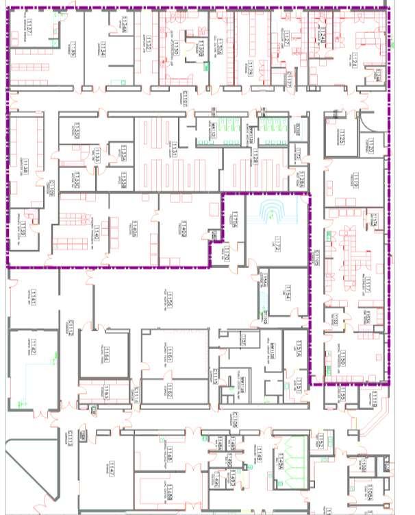 2.2 Map of the facility The dotted lines define the CPHAZ Research Laboratories space