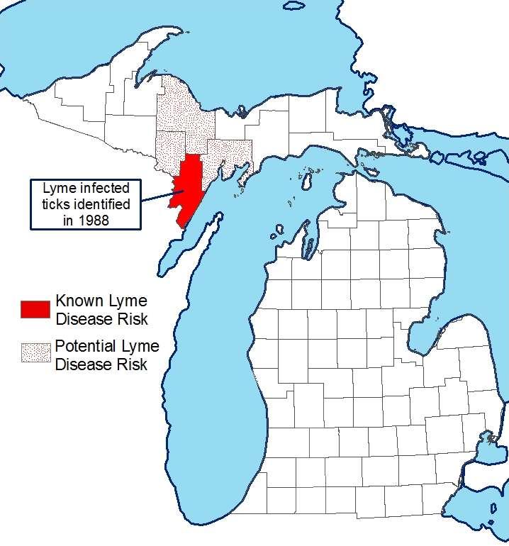 Lyme disease has emerged in Michigan with