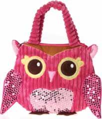 5 x10 Girly Pink Owl Hand Bag Owl A597 11 x