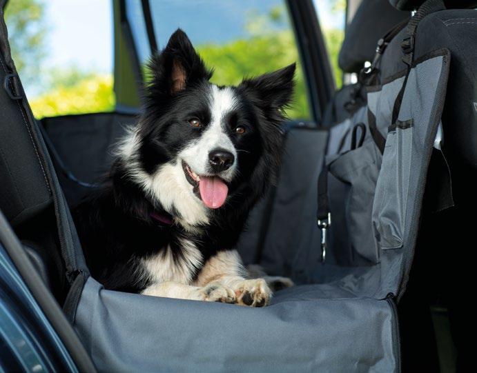 PET CAR HAMMOCK SAFER TRAVELLING The Henry Wag Pet Hammock provides a safe environment for your dog when travelling in the back of the car, and protects the backseat of your vehicle from dirt, water