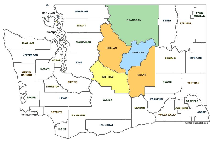 Current Study Washington State Department of Health North Central Region 7 Five counties: Chelan