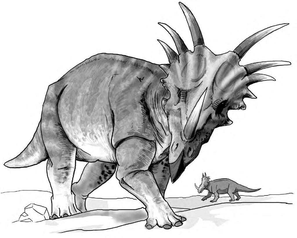 Spikefrill Behemoth Level 8 Brute (Styracosaurus) Large natural beast (mount, reptile) XP 350 Initiative +6 HP 107; Bloodied 53 Senses Perception +11; low-light vision AC 20; Fortitude 22, Reflex 17,