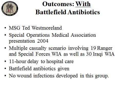 presentation 2004 Multiple casualty scenario involving 19 Ranger and Special Forces WIA as well as 30 Iraqi