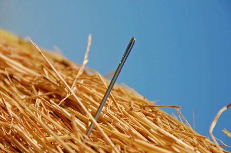 Needle in a haystack? Very low concs.