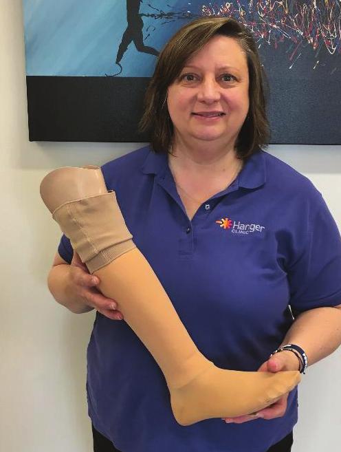 Mary works as a prosthetist at the Hanger Clinic, the largest and most experienced orthotics (braces) and prosthetics (reconstructed limbs) provider for humans in the nation.
