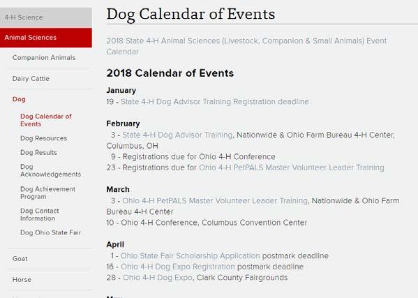 edu/calendardogs Click