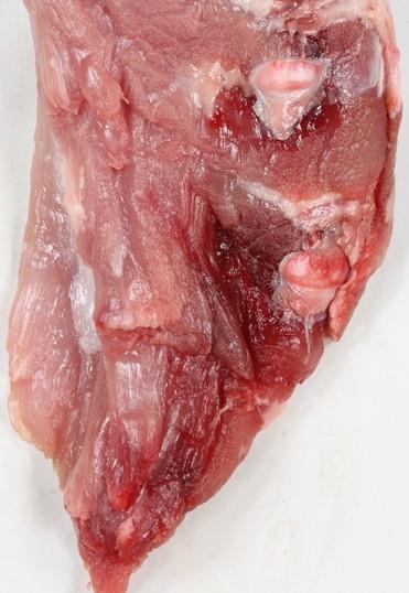 haemorrhages in ham muscles Most