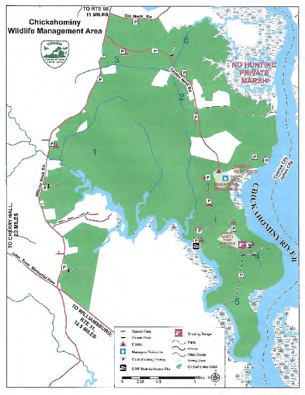 Chickahominy Wildlife Management Area Survey Figure 1 Map