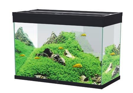 EMOTIONS NATURE PRO 80 Comes equipped with LED lighting system CLE80, biological filter CFBIO150 and 150W heater. AA222 Ciano En Pro 80 Black Aquarium Only (L)81.2 x (W)40.