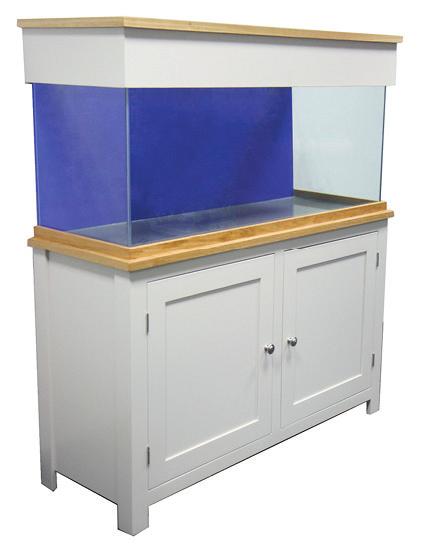 STONE AQUARIUM SET The new wooden range from Clear-Seal offers a top quality English made base in painted finish in stone, topped off with a Clear-Seal aquarium. Available in three sizes.