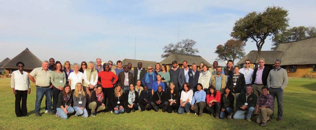 Groom et al. Fig. 1. Workshop participants from the eight southern African range states (Photo RWCP). Table 2.
