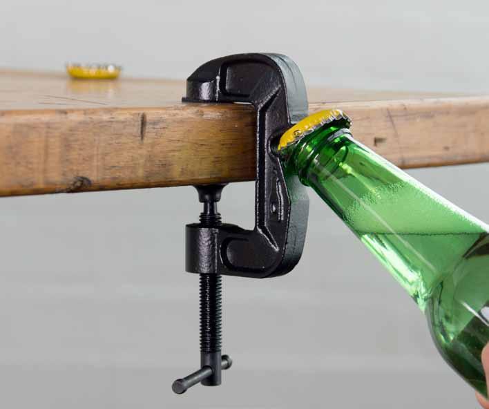 G-Clamp Bottle Opener The right took for a good job.