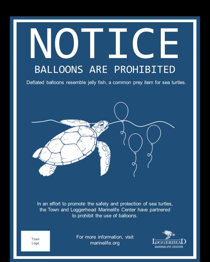 Balloon Ban Participation Options 14200 US Highway One, Juno Beach, FL 33408 Tommy Cutt tcutt@marinelife.org Demi Fox dfox@marinelife.