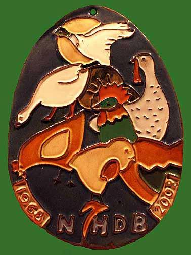 A fine art memory plaquette On occasion of the 40 Years Jubliee of the NHDB (Dutch Poultry Union) By: Ad Taks.