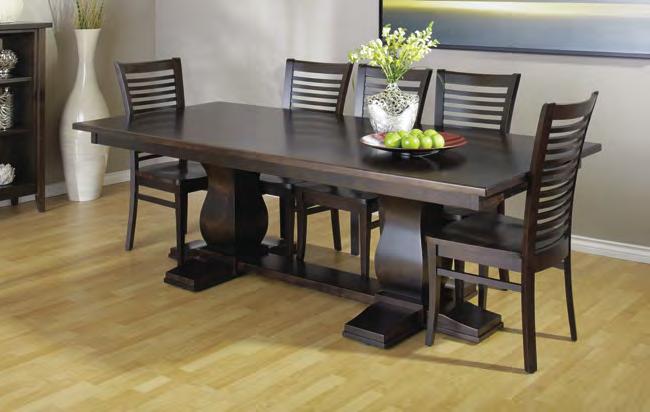 (Maple) Malia Single Pedestal Dining Table MAL6048