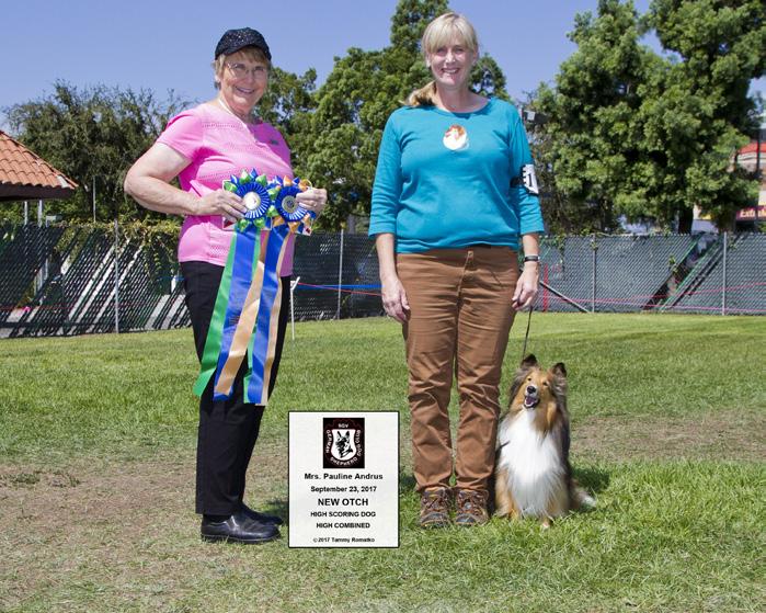 It is very difficult to find a JOANNE GRIFFIN and LYRIC NEW OBEDIENCE TRIAL CHAM- dog that can achieve a Conformation Championship(CH) AND an ObediPION! ence Trial Championship(OTCH).