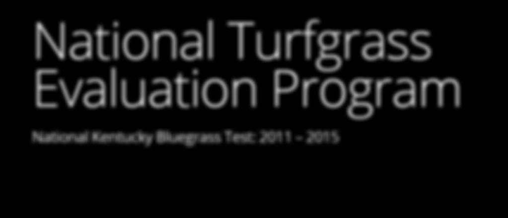 NTEP is known world-wide for its turfgrass species research program and currently evaluates 17 different turfgrass species in as many as 6 provinces and 40 US states.